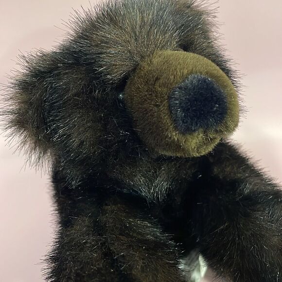 Vintage Russ Berrie Ontario Parks Black/Brown Ursa the Bear 10” Excellent Con… - Picture 7 of 10